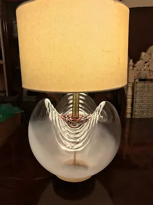 MCM Large Sculptural Italian Nasson For Mazzega Murano Glass Lamp - Mid Century • $599