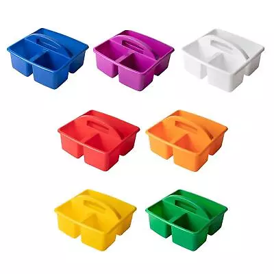 Desktop Compartment Caddy Stackable Basket For Craft Stationery Countertop • £12.95