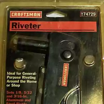 Vintage Craftsman 974729 Hand Riveter Rivet Gun • $24.49