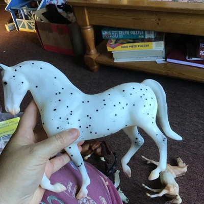 £35 • Buy Breyer Model Horse Let’s Go Riding Leopard Grey Appaloosa (Pluto Mold) #1409