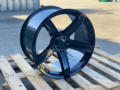 One Wheel 20  20X9.5 5x115 Gloss Black Fit Dodge Challenger Charger Chrysler 300 • $265