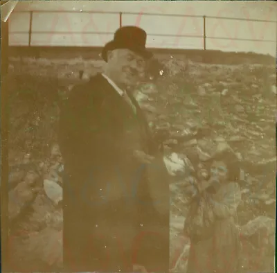 Nov 1900 Italy Nr Genoa Mr Henry French Suit Top Hat Named Man 3  Orig • $16.29
