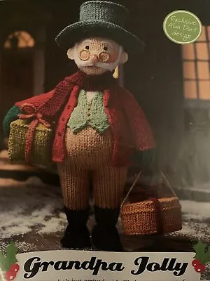 Alan Dart's 'Grandpa Jolly' Christmas Doll/Toy DK KNITTING PATTERN • £4.95