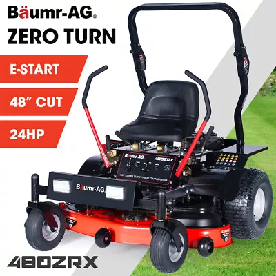 BAUMR-AG 48  Zero Turn Ride On Lawn Mower 24hp 803cc VTwin Petrol Electric Start • $5874