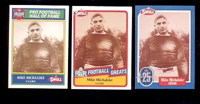 1988-1990 Swell MIKE MICHALSKE Green Bay Packers Hall Of Fame 3 Card Lot • $3