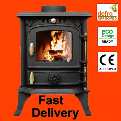 4.5KW Multifuel Stove Wood Burner JA013s  Cast Iron Defra Approved Eco Design • £305.99