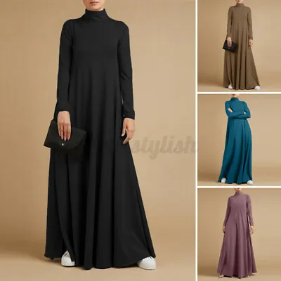 $26.11 • Buy ZANZEA Women A-Line Flare Swing Shift Dress Kaftan Abaya Caftan Long Maxi Dress