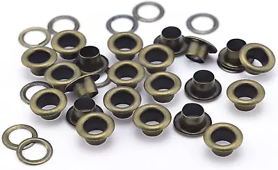 200Sets 3/16 Inch Grommet Eyelets Kit Metal Eyelets With Washers For Fabric • $12.83