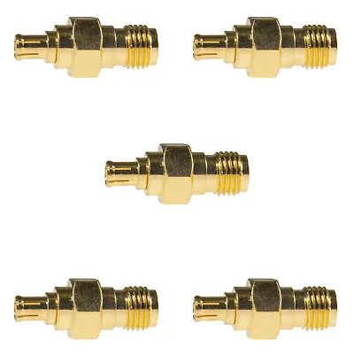 5pc Male MCX-Female SMA Adapter Gold Plated For RTL-SDR RTL2832U R820T2 50Ω US • $9.95