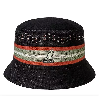 Kangol Tropic Slick Stripe Bin Bucket Hat • $40