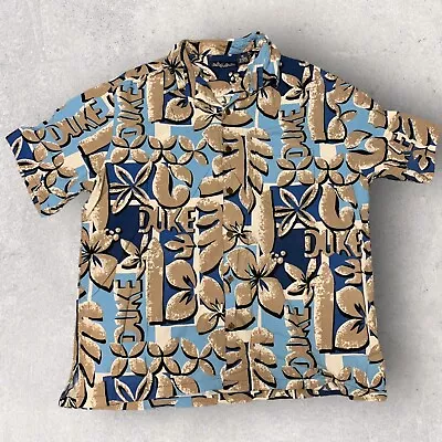 Duke Kahanamoku Graphic Hawaiian Shirt By Paradise Found ~ Short Sleeve Mens XL • $24.93