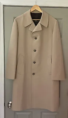 Vintage London Fog Imaginit Overcoat Men’s Size 42 Long Tan • $27.99
