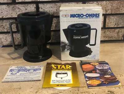 NORDIC WARE Microwave 5 CUP COFFEE BREWER In Box W Filters & Instructions USA • $24.99