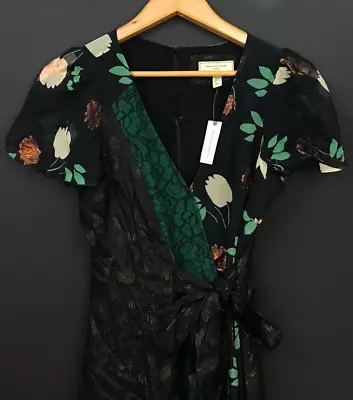 NWT Anthropologie Moulinette Soeurs Ciao Bella Faux Wrap Floral Dress Size 2 • $63.99
