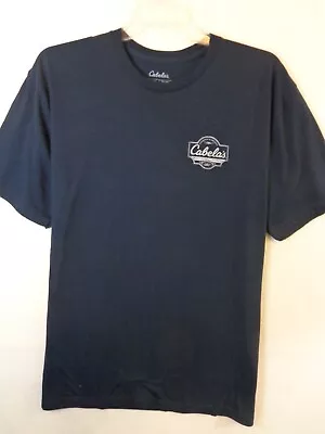 Cabela's T Shirt Men's XL Navy Blue Short Sleeve Big Logo Graphic New With Tags • $16.99