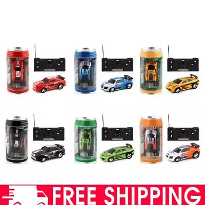 Coke Can Mini Cans RC Car With Roadblocks RC Car Micro Racing Car Christmas Gift • £10.19