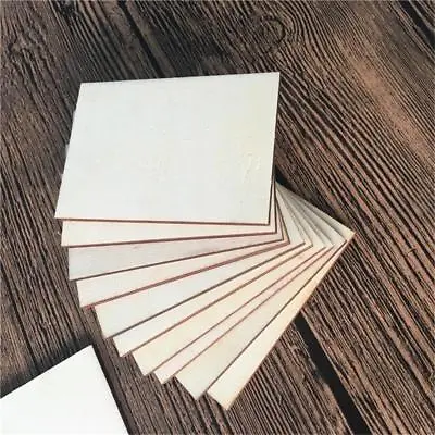 £6.85 • Buy 20x Blank Wood Sheets Plaque F DIY Art Craft Party Rustic Wedding Pyrography