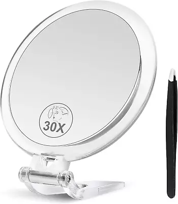 B Beauty Planet 30X Magnifying Mirror Magnifying Mirror With Stand And Tweezers • $23.99