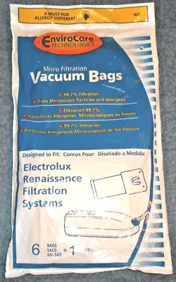 6 Electrolux Renaissance Micro Filtration Style R Vacuum Bags + 1 Filter - New • $13.99