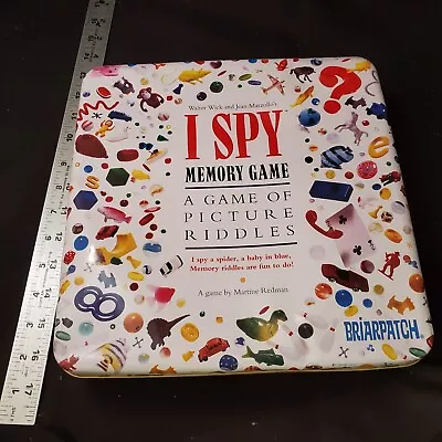 1995 I Spy Memory Game In Tin Box. All 75 Cards Included 100% Complete • $12
