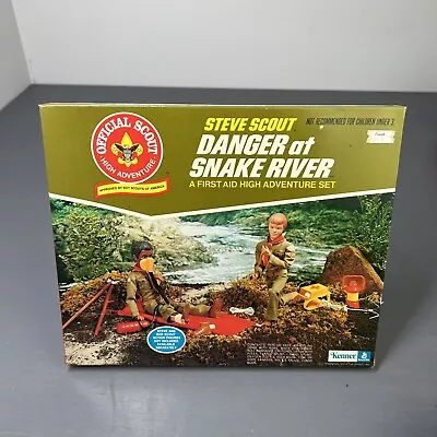 VTG 1974 Steve Scout Danger On Snake River Action Figure Toy (New) • $85.74