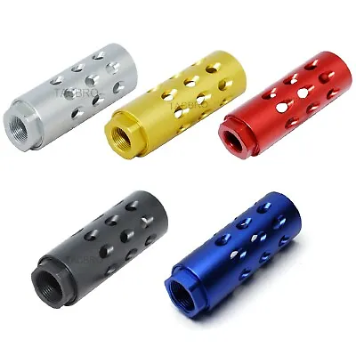 14 X 1 LH Left Hand Thread Pitch Aluminum Muzzle Brake For 7.62x39 - Color Var • $19.99