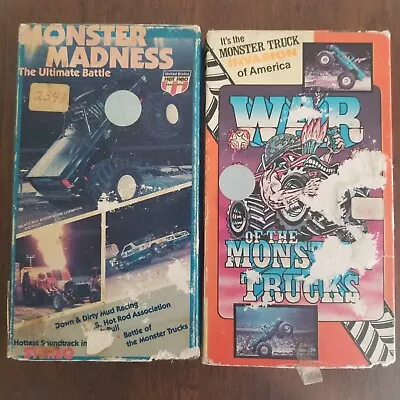 Vintage VHS 80s Rare Battle Of Monster Trucks-Monster Madness Ultimate Battle • $7.99