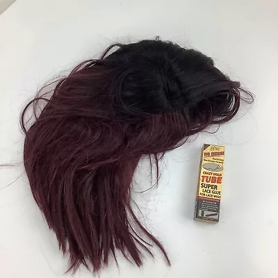 Model Model Synthetic Burgundy Wig Pre-owned W/ 2x Pack - T1B/900 New In Package • $20.95