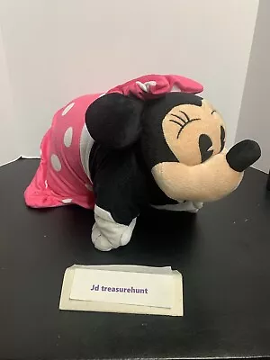 Super Cool Disney 18” Pink & White Minnie Mouse Plush Pillow Pal Pre-Owned 🔥🔥 • $11.95