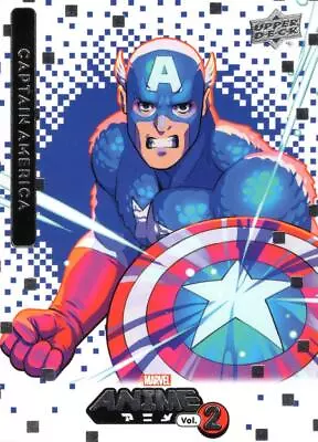 Marvel Anime Volume 2 Base Card #9 Captain America • £1.49