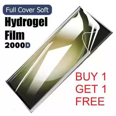 For Samsung Galaxy S24 S23 S22 S21 Ultra S10 Plus Hydrogel FILM Screen Protector • £0.99