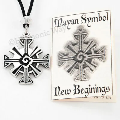 Hunab Ku Necklace Mayan Pendant YIN YANG Jewelry Aztec Energy Balance Symbol • $19.99