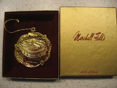 Vtg Marshall Fields 24k Gold Over Brass Christmas Ornament Shedd Oceanarium MF-3 • $25