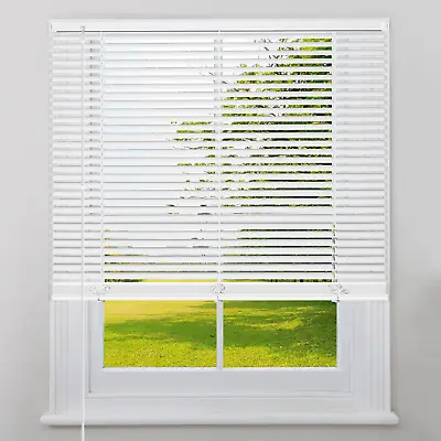 Cordless Mini Blinds Horizontal Venetian Blinds Vinyl Window Shades Light Filter • $49.15