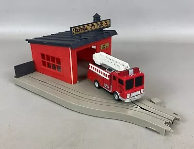 $124.50 • Buy TYCO US1 Electric Trucking Central City Fire Station W Fire Truck Slot Car, NICE