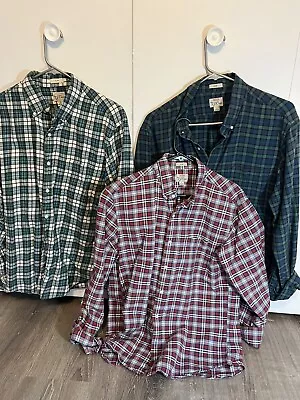 Lot Of 3! J. Crew Oxford Long-Sleeve Button Down Slim Fit Size Large • $24.99