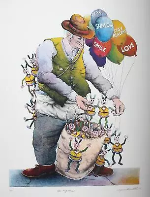 $550 • Buy Seymour Rosenthal, The Toyman, Lithograph, Signed And Numbered In Pencil