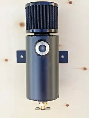 $65 • Buy 12AN Aluminum Baffled Oil Catch Can Breather Tank For Vacuum Pump