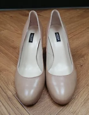 Jaegar London Tan Leather Low Heeled Smart Court Shoes UK 38 • £3.69