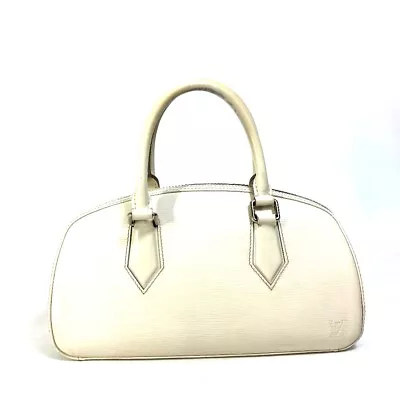 LOUIS VUITTON M5285J  Epi Jasmine Mini Duffle Bag Hand Bag Epi Leather White • $365