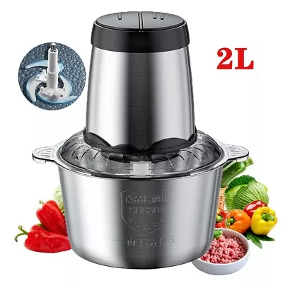 2L Electric Meat Grinder Home Kitchen Industrial Stainless Steel Sausage Maker • $19.98