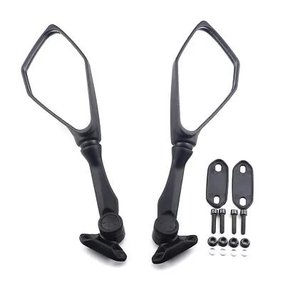 $31.85 • Buy Left & Right Rearview Mirrors For Kawasaki Ninja ZX6R ZX636 2011-2018 Black