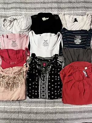 Lot Of 11 Womens XS Sleeveless Tops Old Navy H&M Ann Taylor Vince Camuto….  • $30