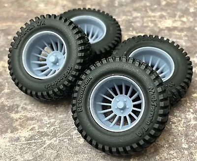 1/24 Scale:  18-Inch “Off-Road Western Cyclone” Wheels W/ Mud Tires;Jeep Resin • $18.99