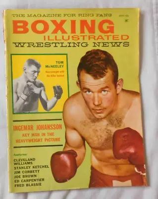 Ingemar Johansson Tom McNeeley - September 1961 Boxing Magazine Vg • $10