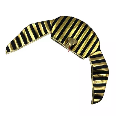 Pharaoh Costume Accessories Pharaoh King Headpiece Egyptian Dress Up Accessories • £10.58