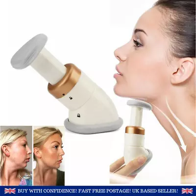 Glamza Gold / White Neckline Neck And Chin Slimmer Massager Device • £9