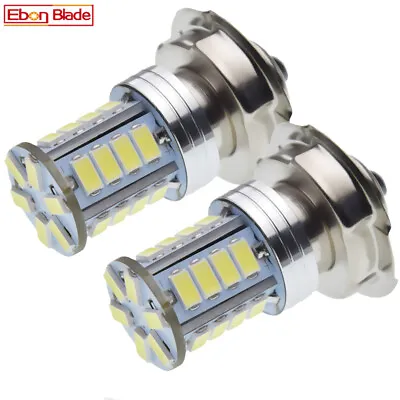 2Pcs White P26S 5630 26 LED Motorbike Headlamp Light Driving Bulb Globe 6V 12V • $11.26