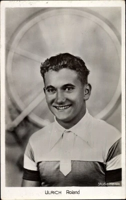 £19.51 • Buy Postcard Cyclist Ulrich Roland, Portrait, Studio Henri - 10551673