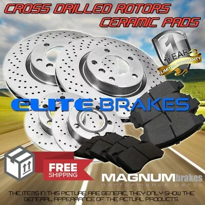 Front+Rear Rotors & Ceramic Pads For (2006-2007) Mazda 6 Turbocharged Mazdaspeed • $286.12